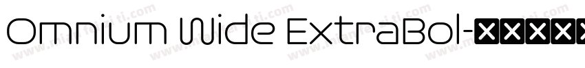 Omnium Wide ExtraBol字体转换
